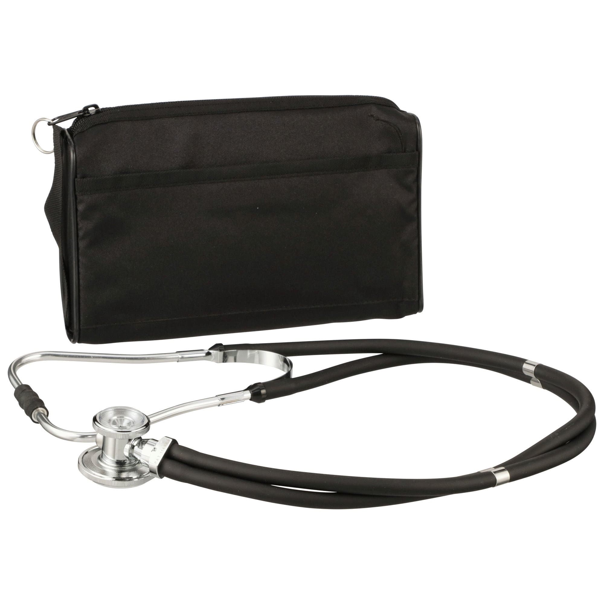 McKesson Black Adult Reusable Aneroid & Dual-Head Sprague Stethoscope Set, Cuff 23-33 cm - Each - Image 1