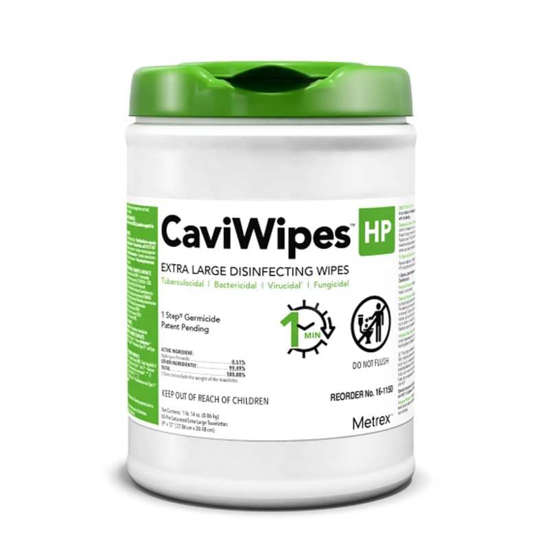 CaviWipes HP Surface Disinfectant Wipes, Extra Large - Box of 65 - Image 1