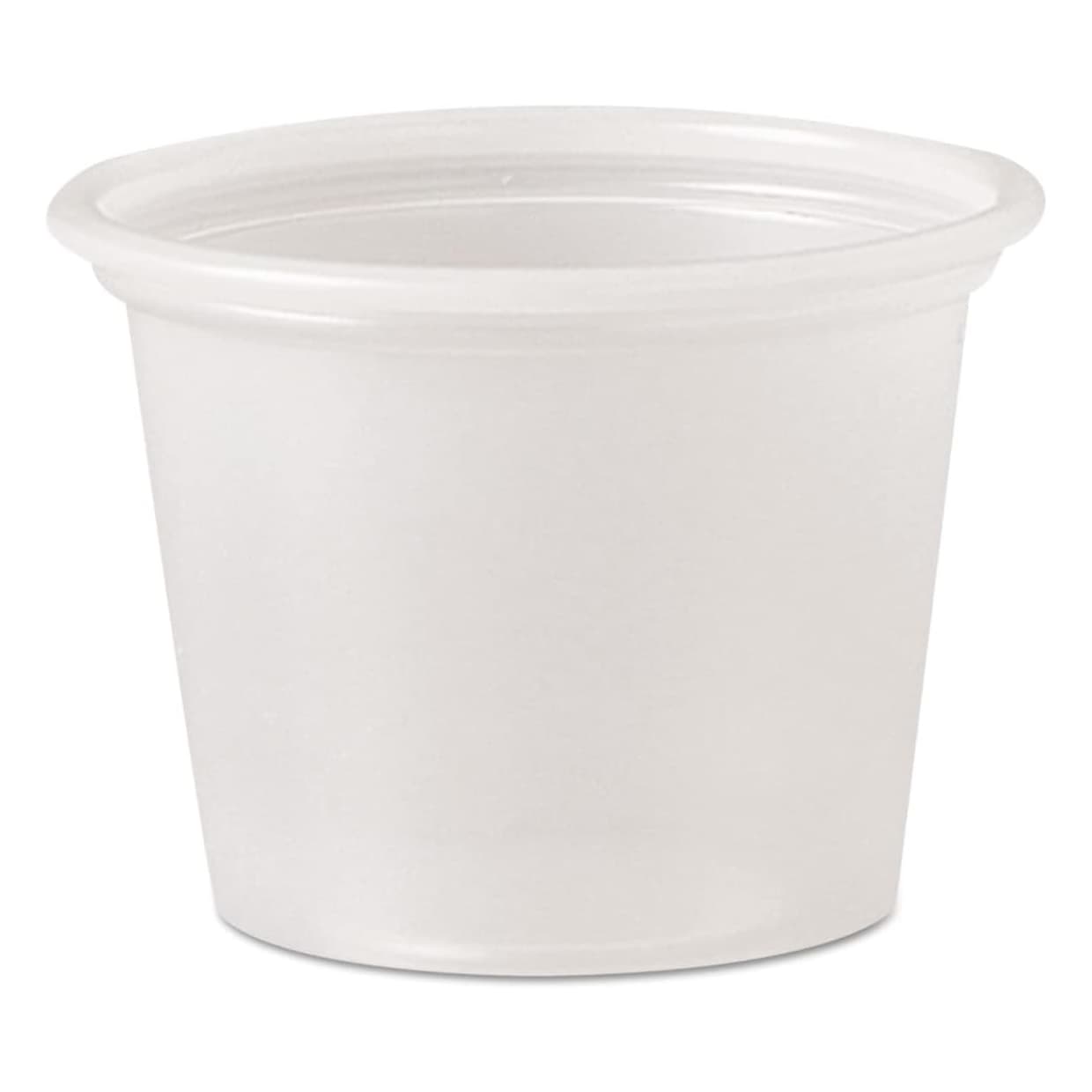 Solo Souffle Cup Without Graduations, Translucent, 1 oz. - Case of 2500 - Image 1