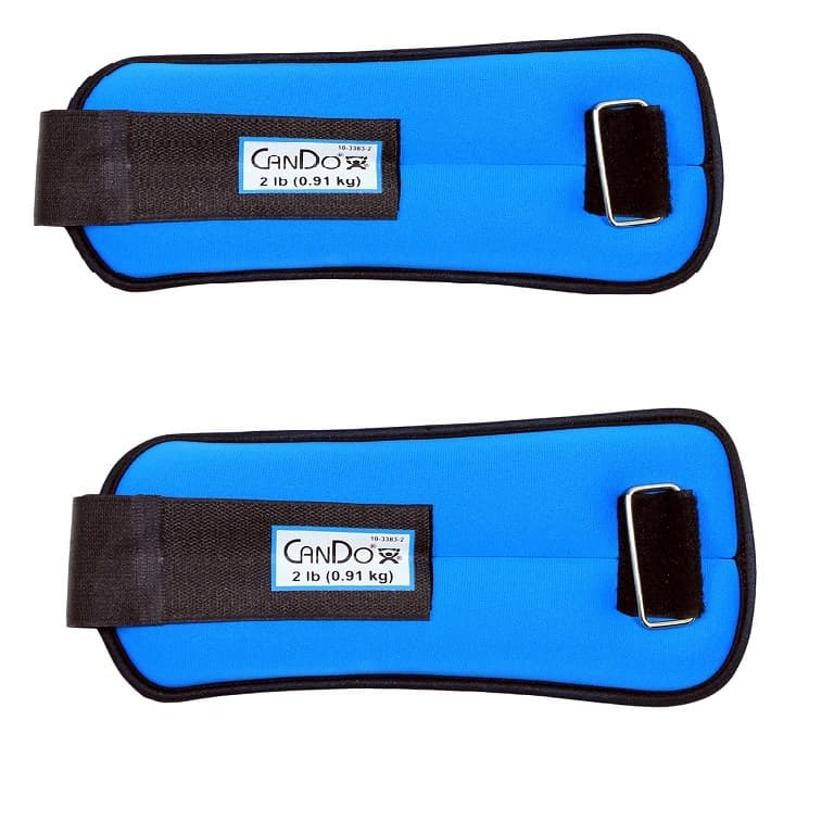 CanDo Weight Straps Set, 4 Lbs, Blue - Pair - Image 1