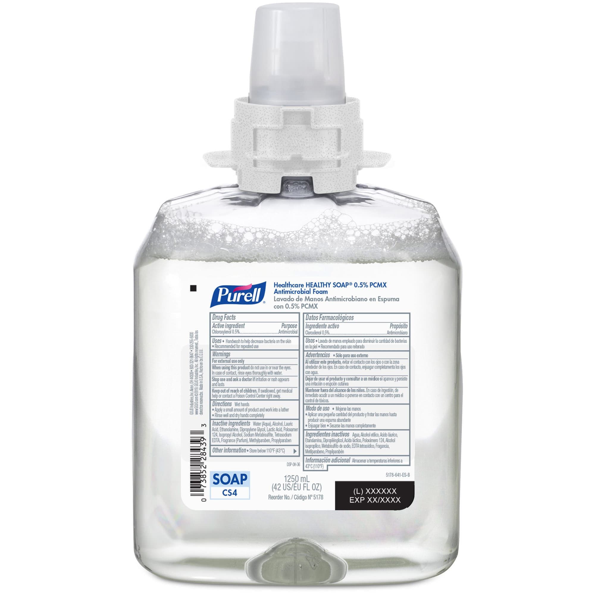 Purell 0.5% PCMX Antimicrobial Foam Soap Refill for CS4 Dispenser - Case of 4 - Image 1