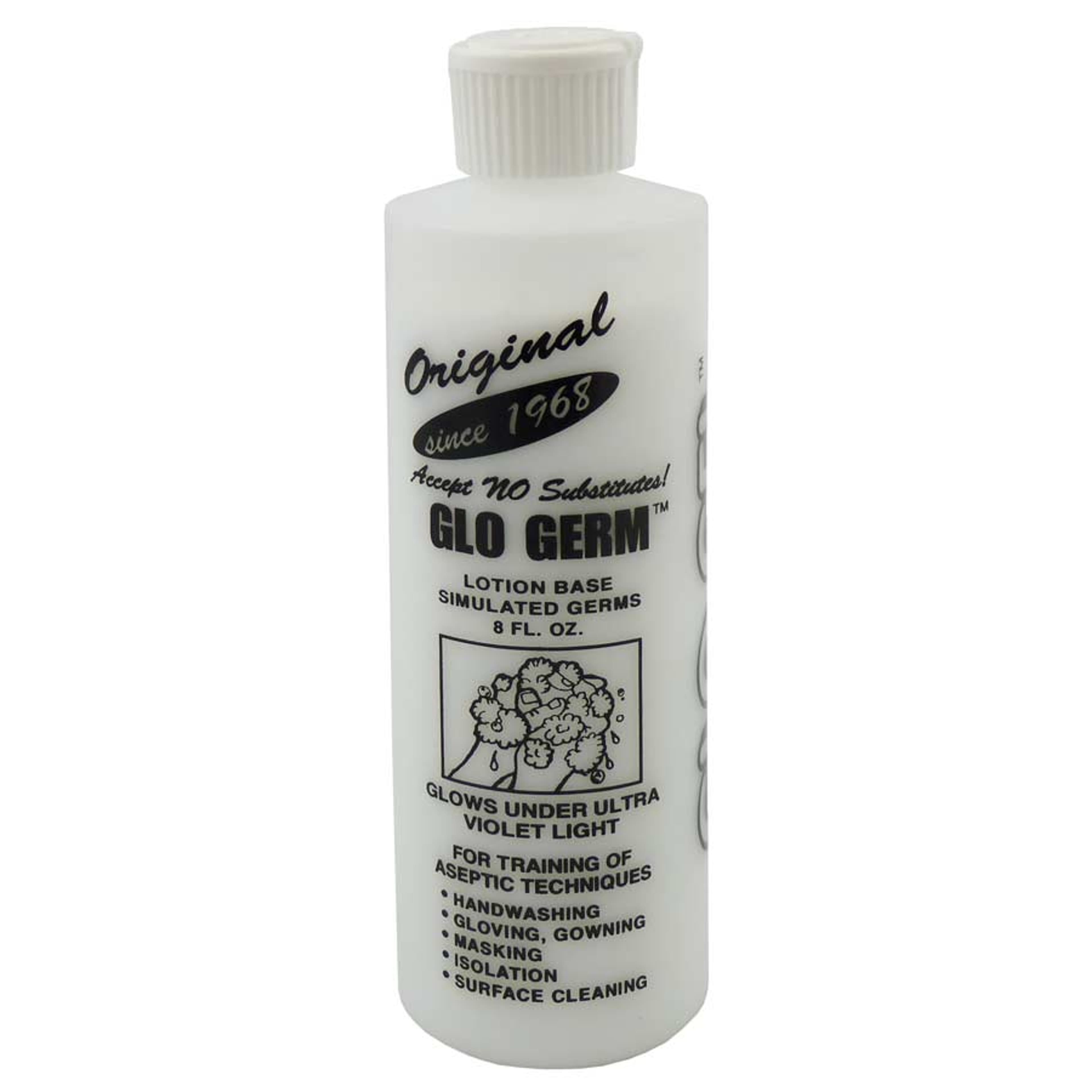 Glo Germ Lotion Based Simulated Germ Bottle, 8 oz - 1 Each