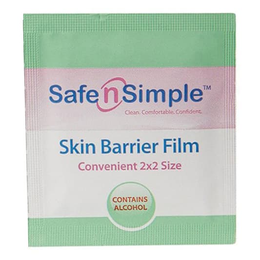 Safe n' Simple Skin Barrier Film Wipes , 2 x 2 Inch - Image 1