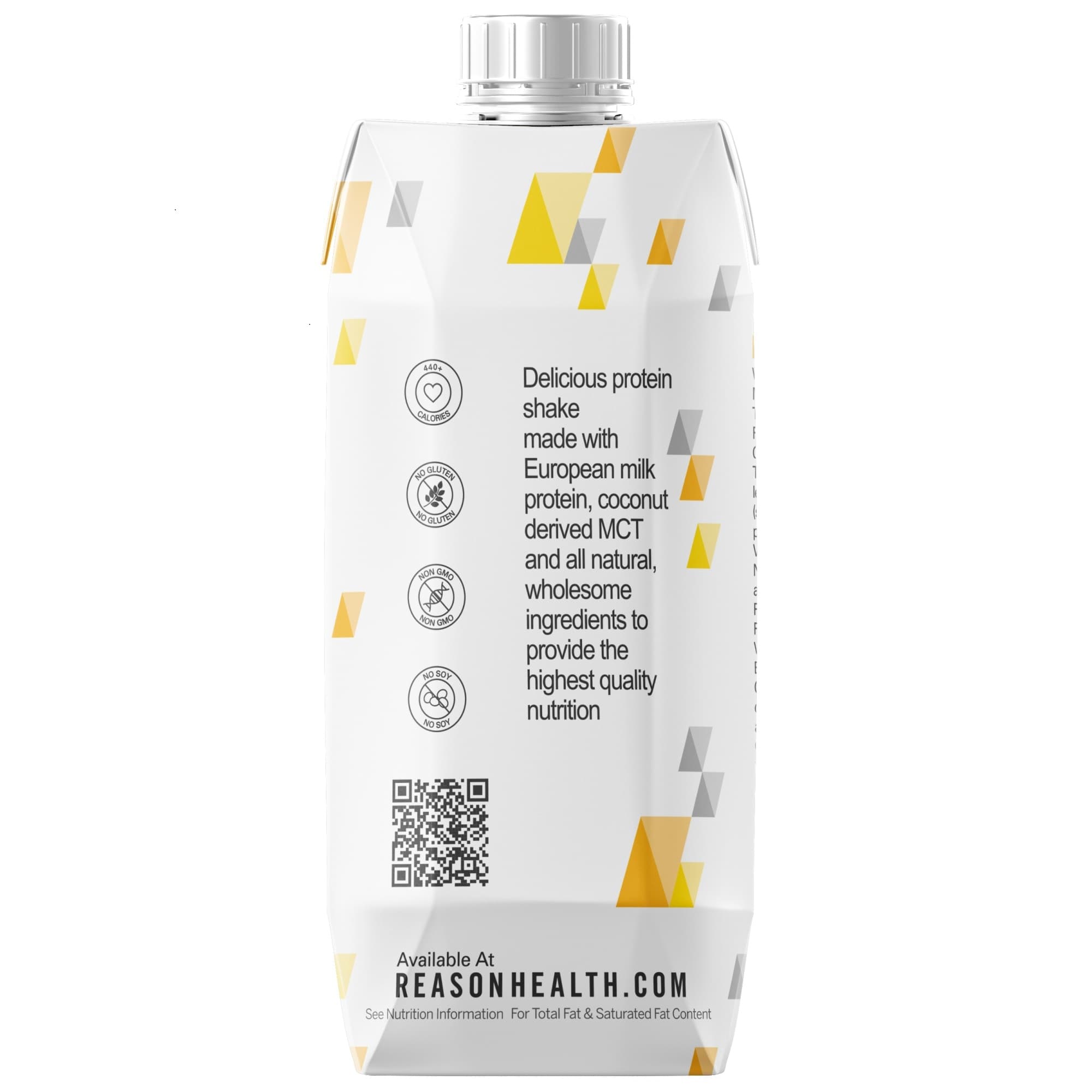 Reason Health High-Calorie Oral Supplement, Chocolate, 11 oz - Case of 12 - Image 2