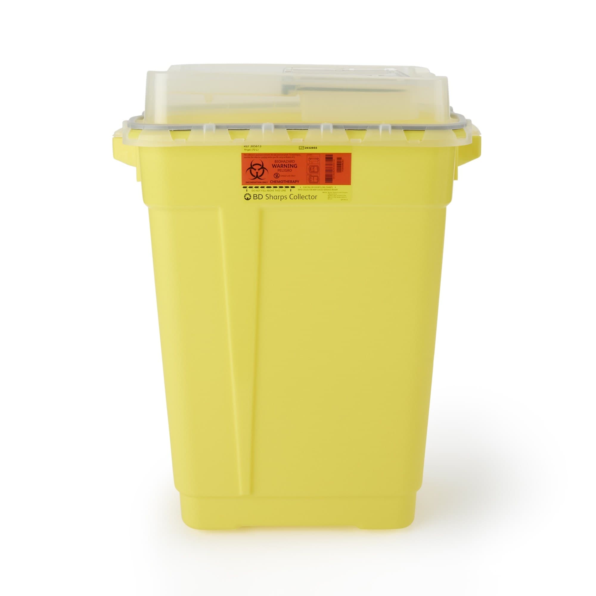 BD Chemotherapy Collectors, Yellow, 19 Gallon, Slide Top - Each - Image 1