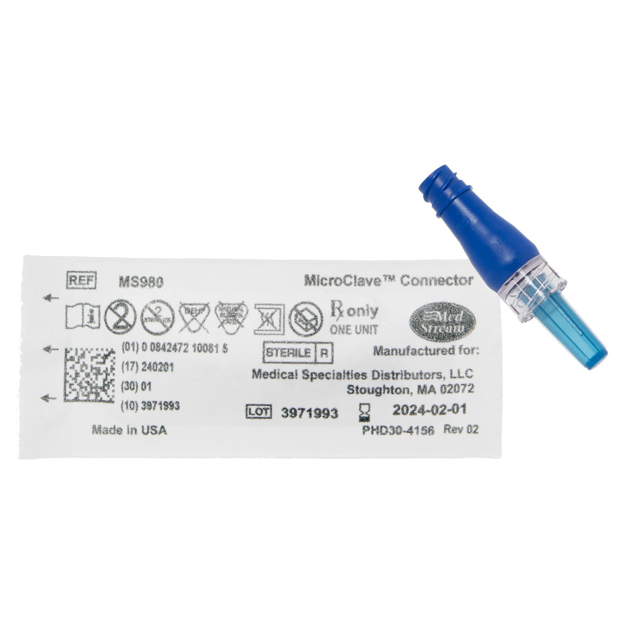 McKesson MicroClave Needleless Connector, For Peripheral Catheters - Image 3