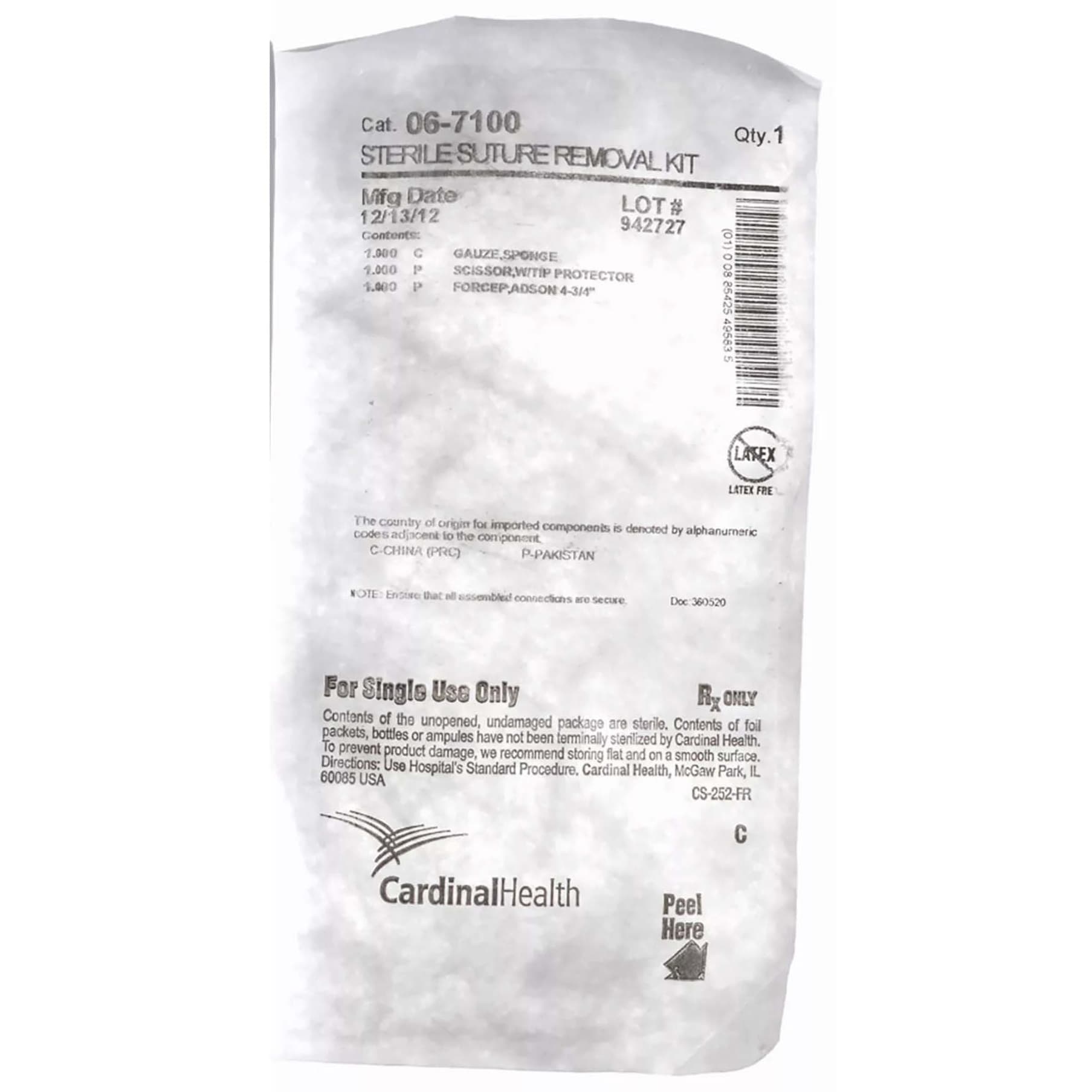 Cardinal Health Presource Suture Removal Kit - Image 2