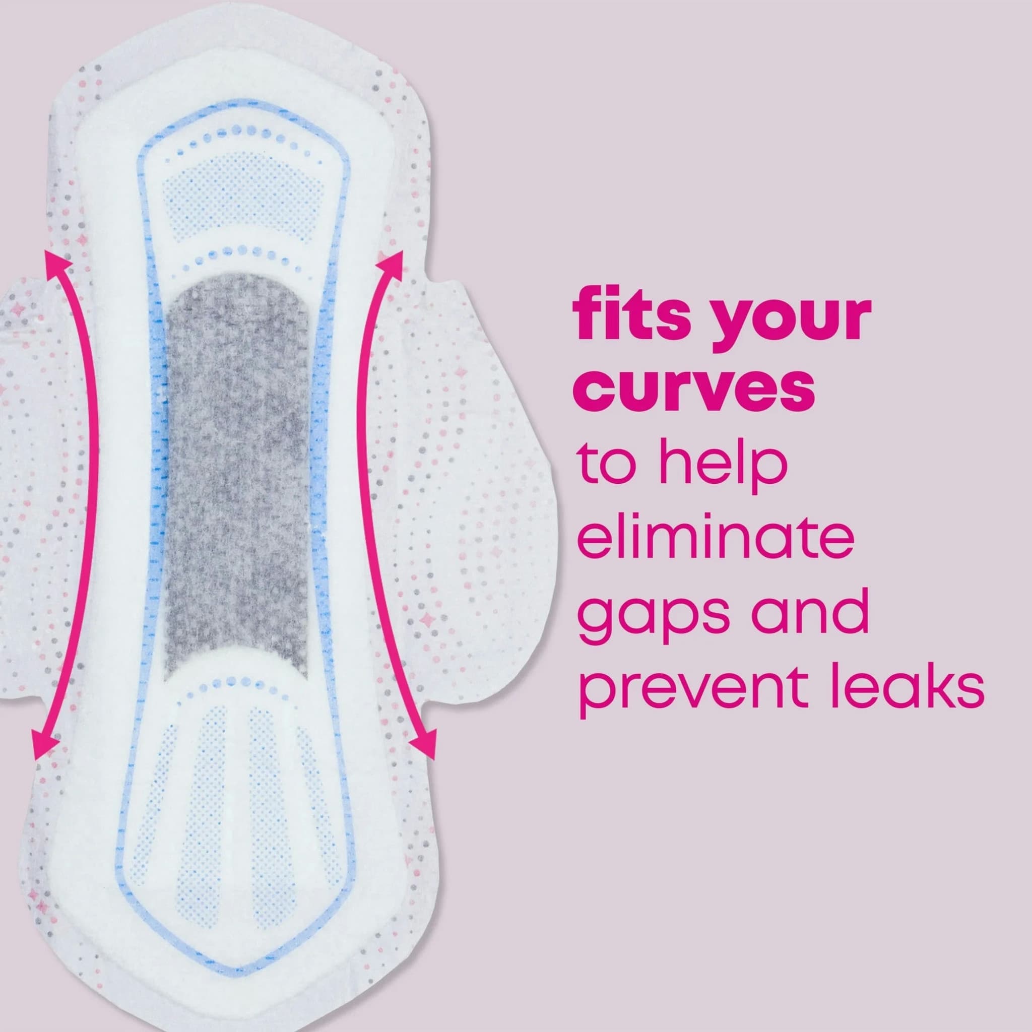 U by Kotex Balance Ultra Thin Pads with Wings, Regular Absorbency - Image 6