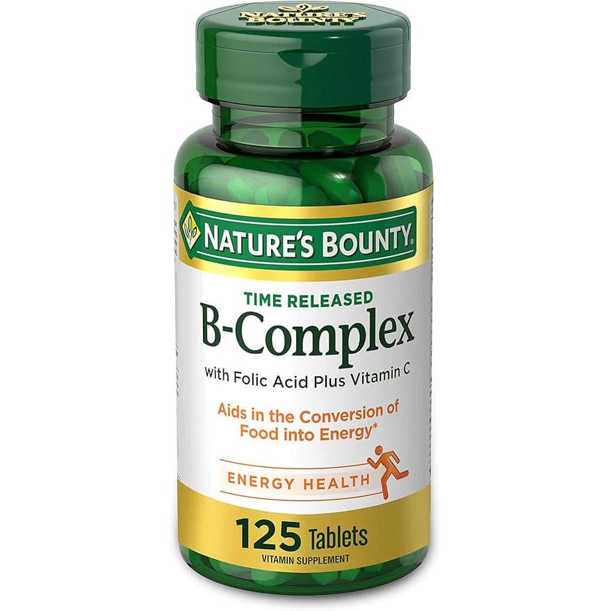 Nature's Bounty B-Complex + Vitamin C Time Released - Bottle of 100 - Image 1