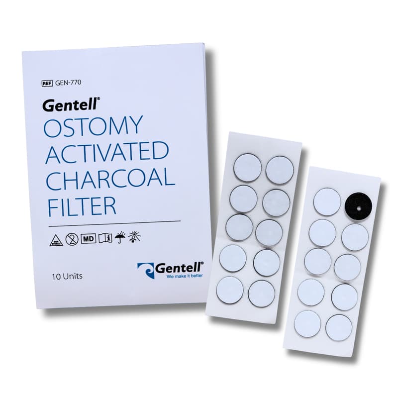 Ostomy Activated Charcoal Filter - Box of 10 - Image 2