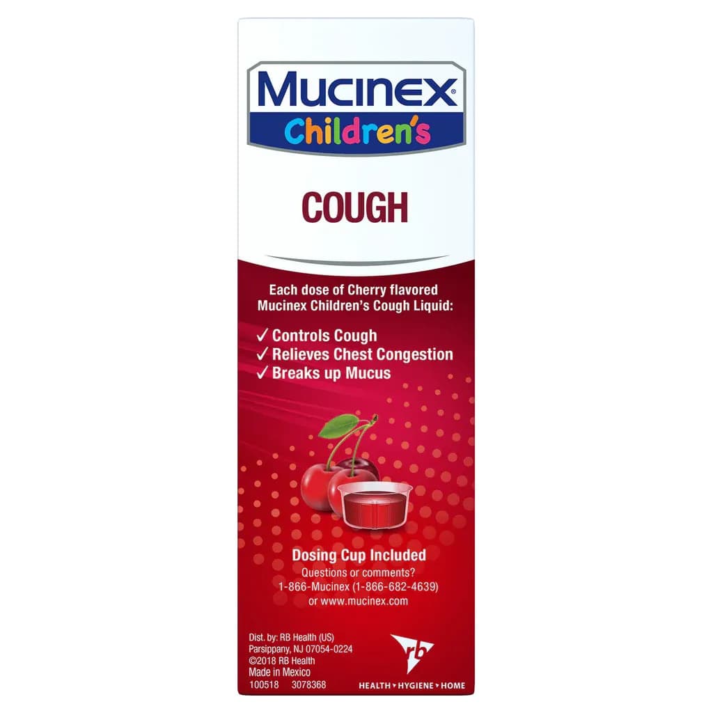 Mucinex Children's CoughLiquid, Cherry, 4 oz - Each - Image 4