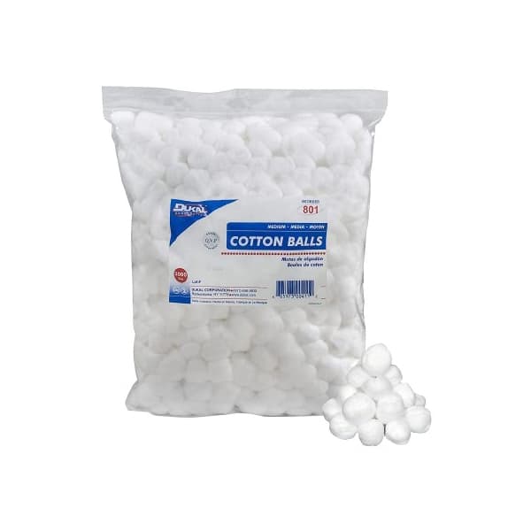 Dukal Cotton Ball White Medium NonSterile - Case of 4000 - Image 1