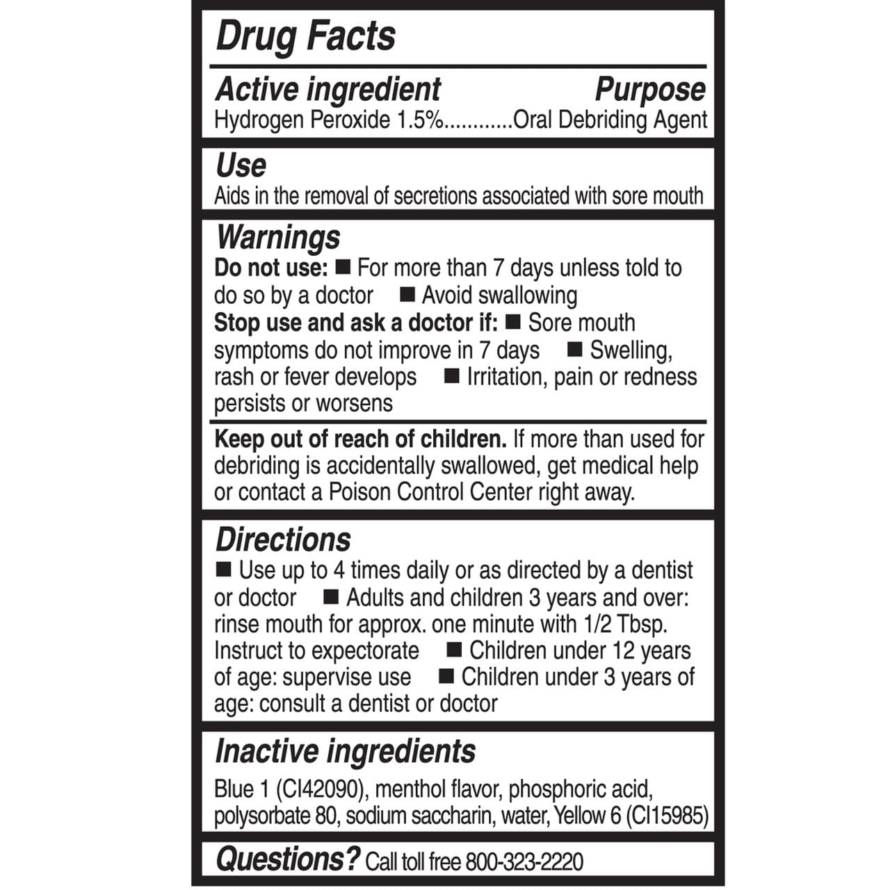 Sage Toothette Perox-A-Mint Solution Oral Debriding Agent, 1.5 oz - Image 4