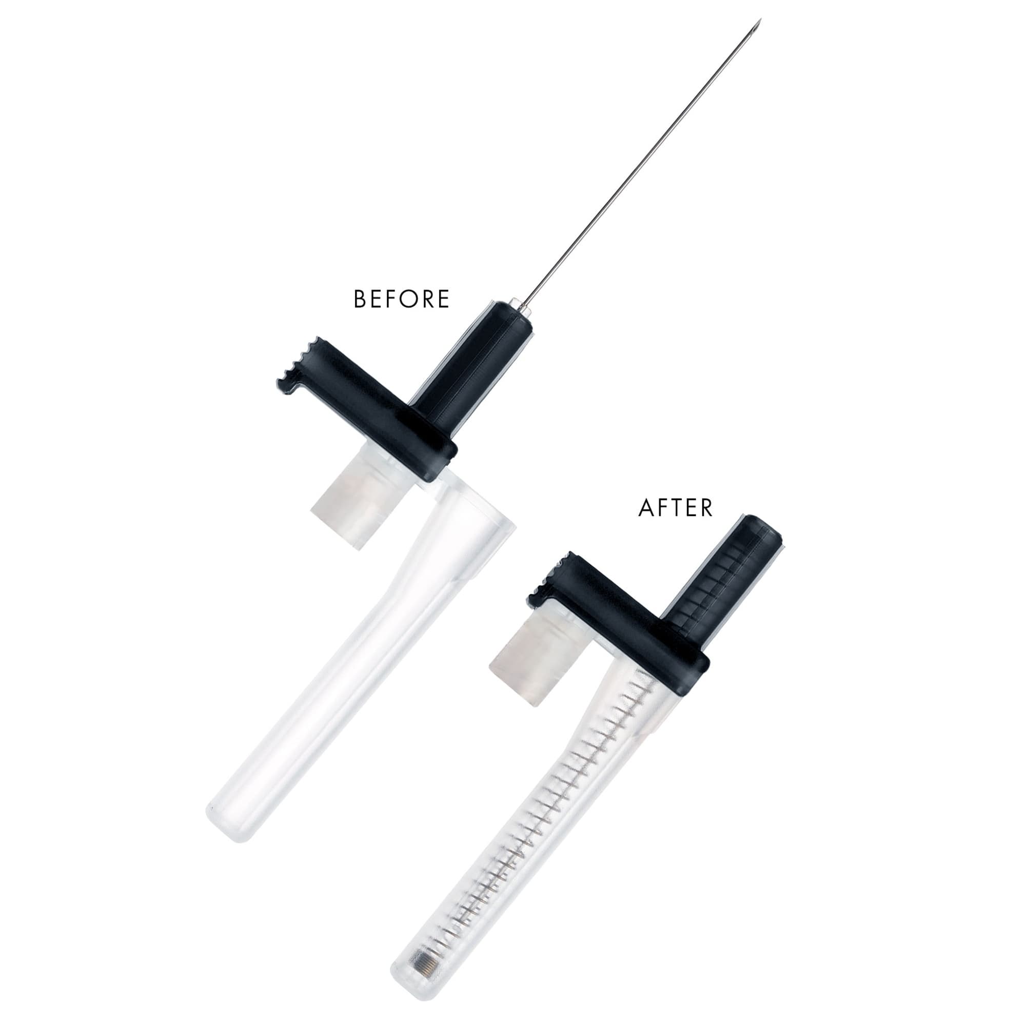 EasyPoint Retractable Safety Hypodermic Needle, 22G x 1-1/2" - Case of 400 - Image 1