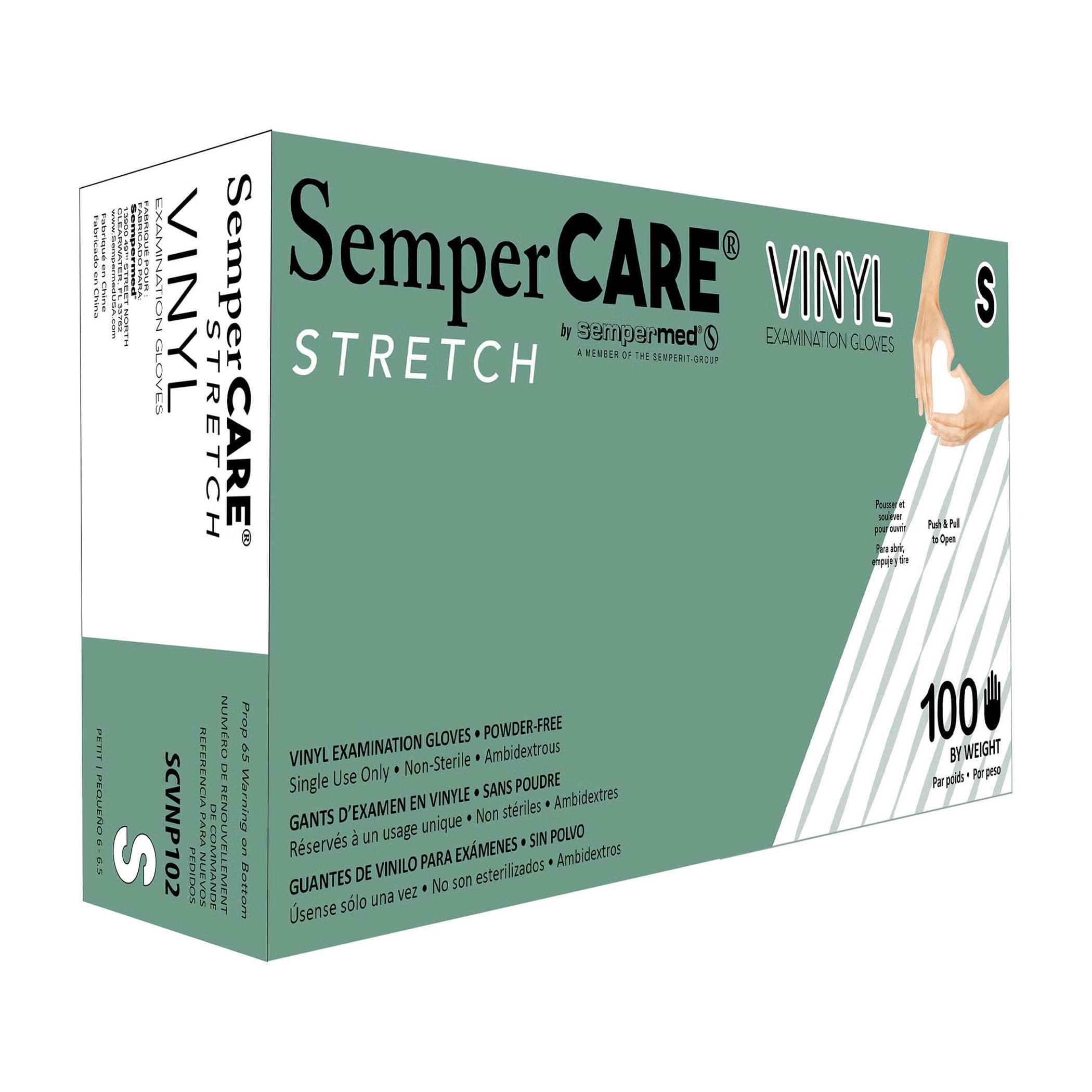 SemperCare Vinyl Exam Gloves - Image 1