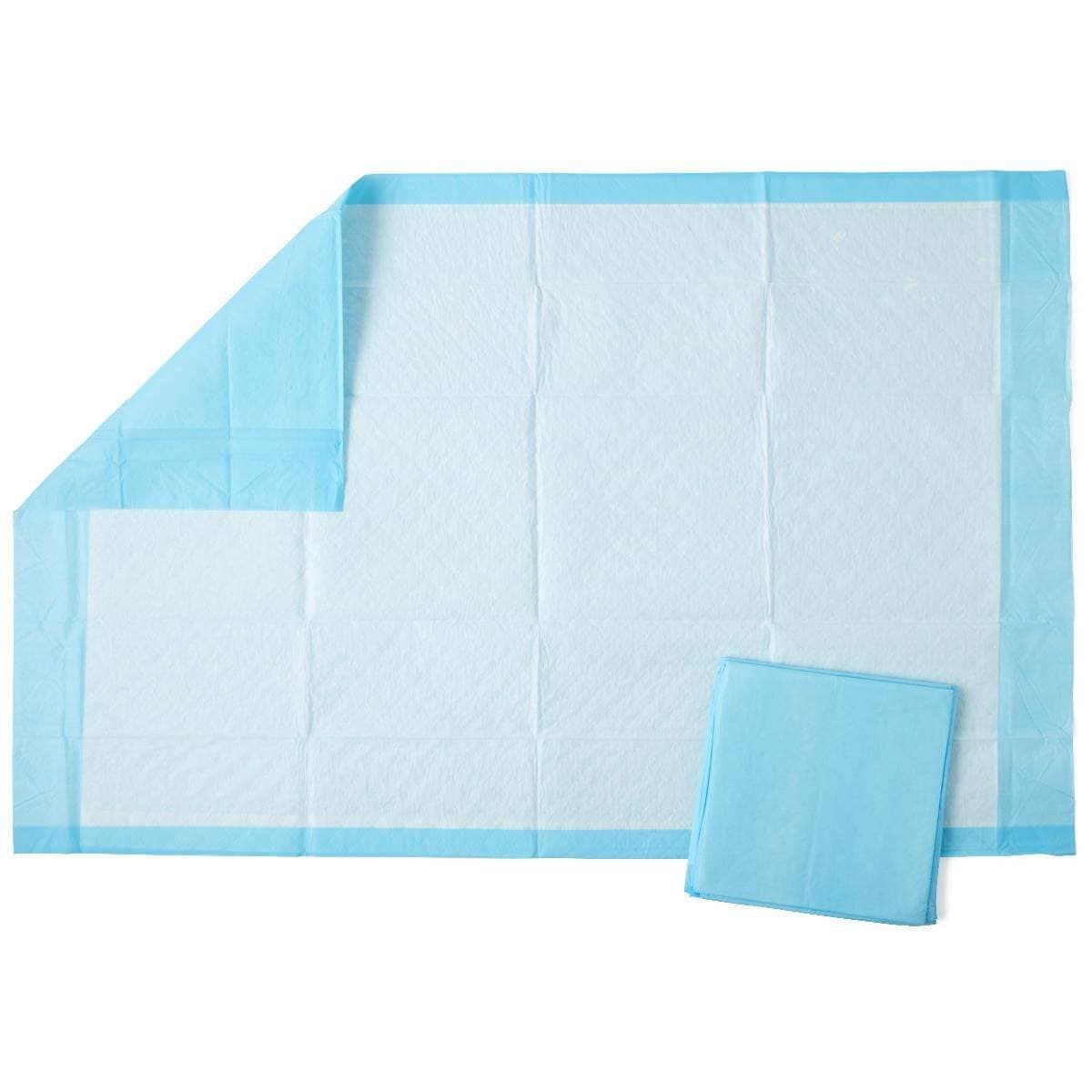 Medline Protection Plus Fluff Underpads, Medium Absorbency, 23 x 36 Inch - Bag of 10 - Image 1