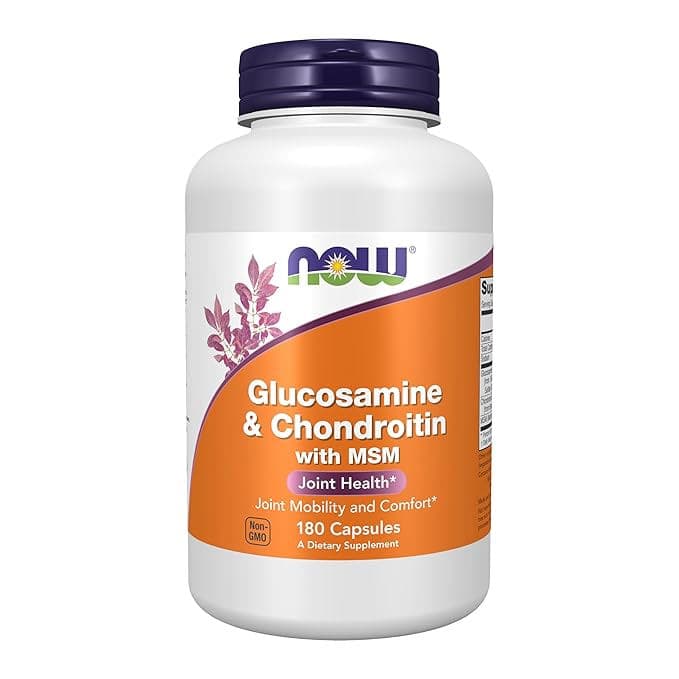Now Foods Glucosamine & Chondroitin with MSM Capsules - Bottle of 180 - Image 1