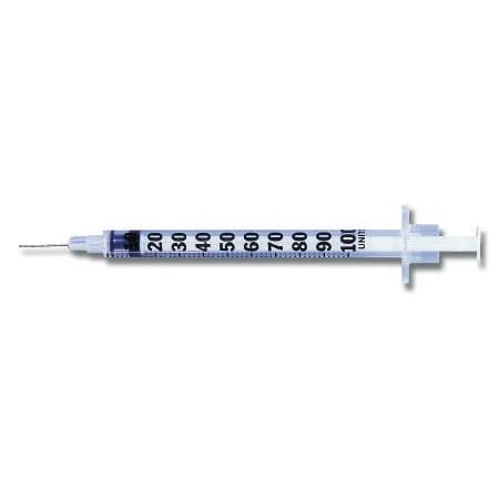 BD Lo-Dose Micro-Fine Plastic Insulin Syringe with Needle - Image 1
