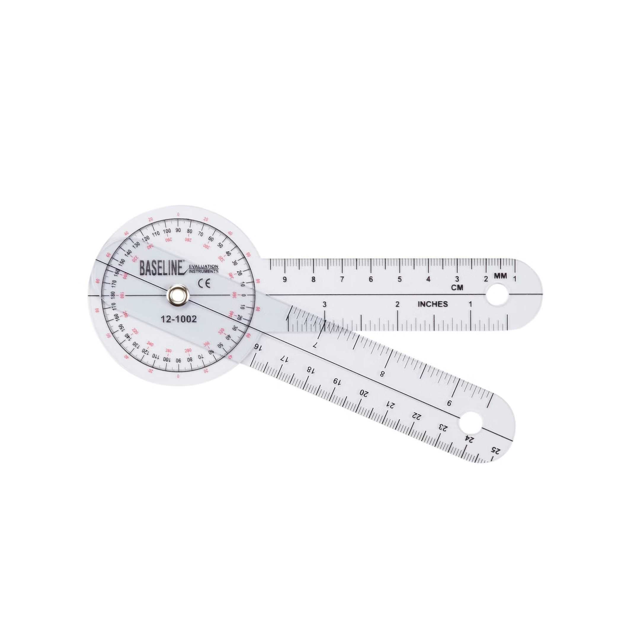 Baseline 360 Degree Transparent Plastic Goniometer - Image 2