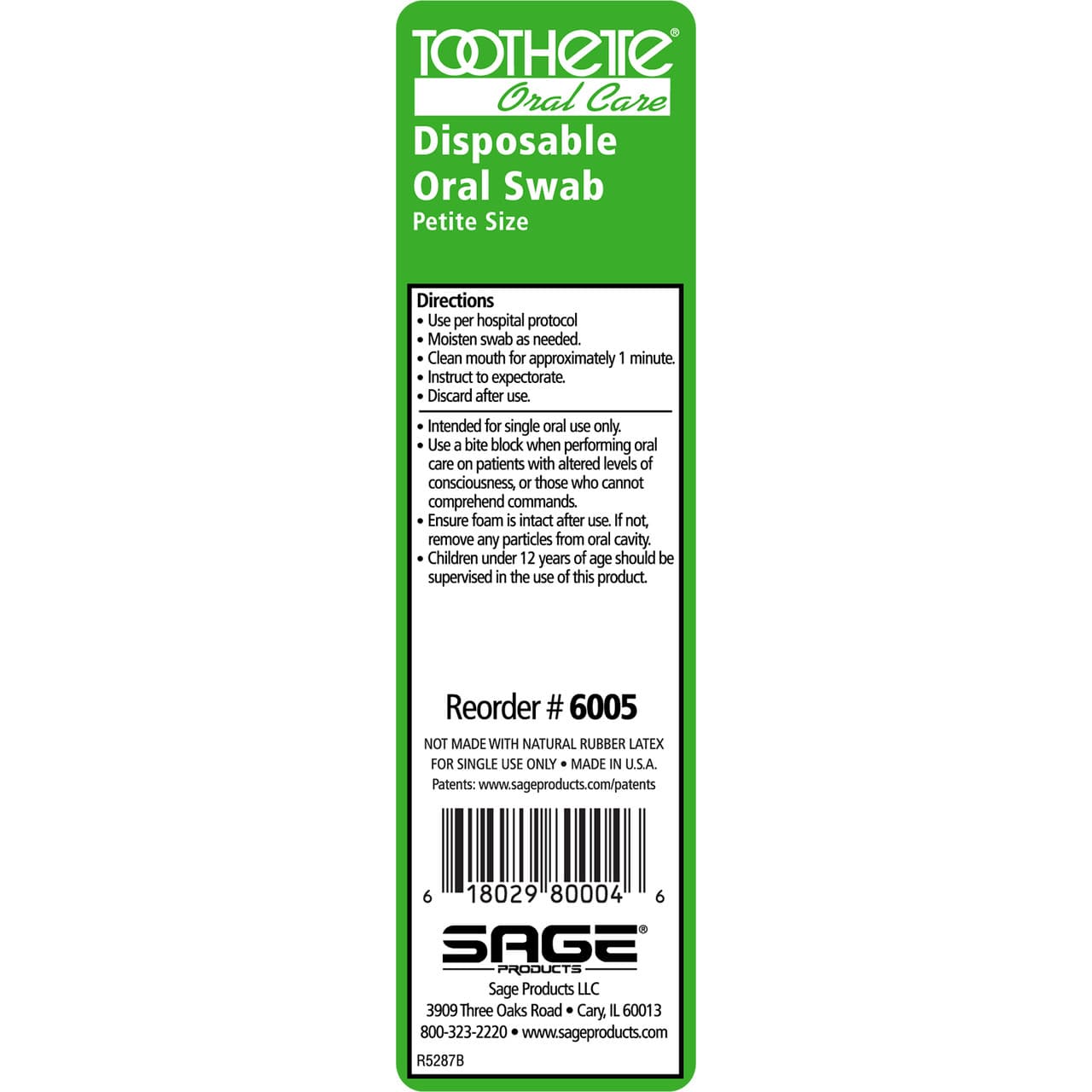 Sage Toothette Disposable Oral Swab, Petite - Image 4