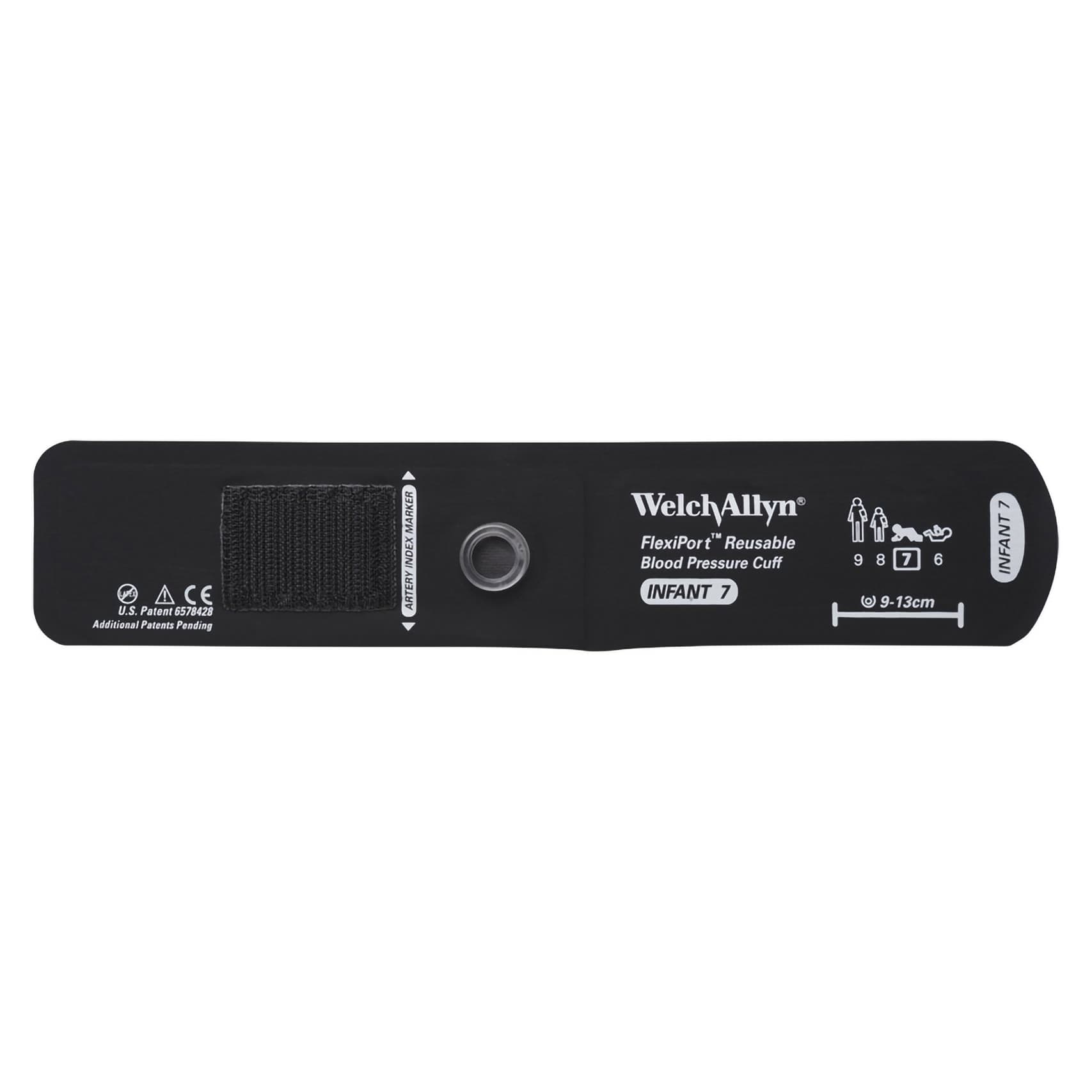FlexiPort Reusable Blood Pressure Cuff Black