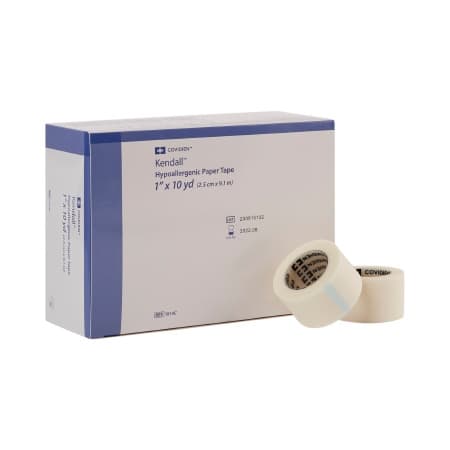 Tenderskin Hypoallergenic Paper Tape, 1 Inch x 10 Yard - Box of 12 - Image 1