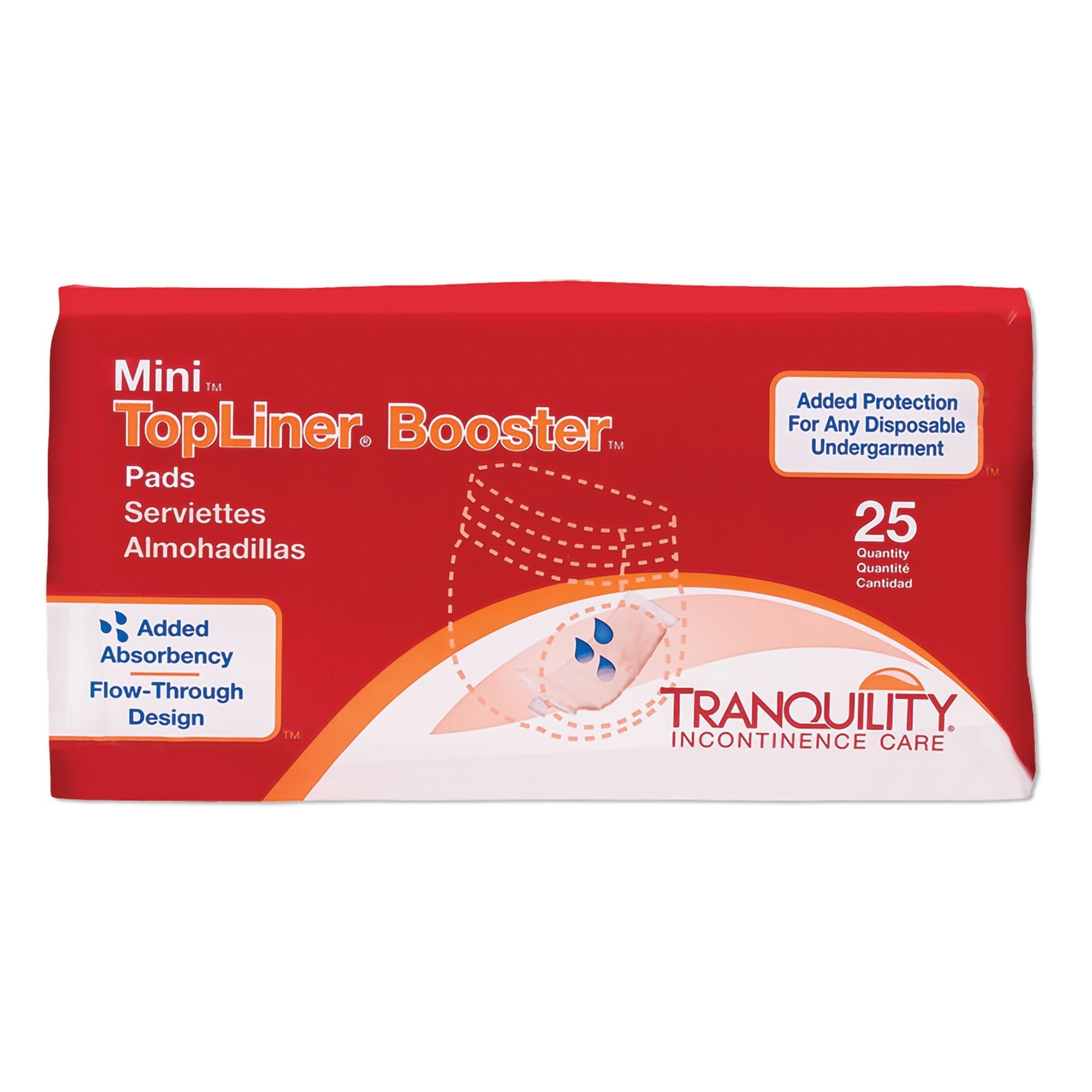 Tranquility TopLiner Booster Pads, Mini - Bag of 25 - Image 1
