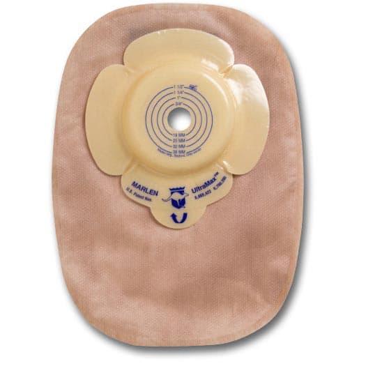 UltraMax One-Piece Colostomy Pouch, Cut-To-Fit, No Hole, Opaque - Box of 15 - Image 1