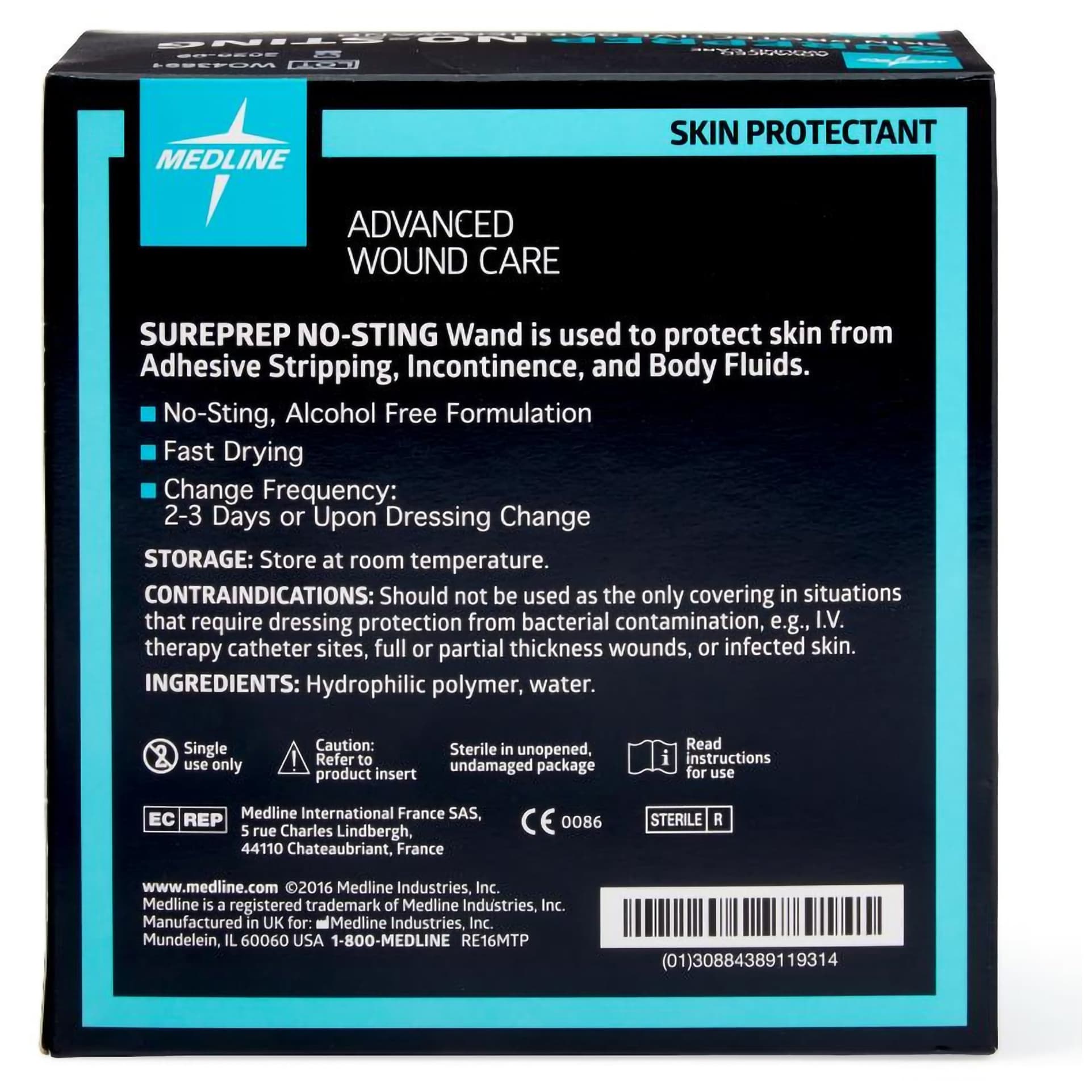 Medline Sureprep No-Sting Skin Barrier Applicator Swab, 3mL - Image 3