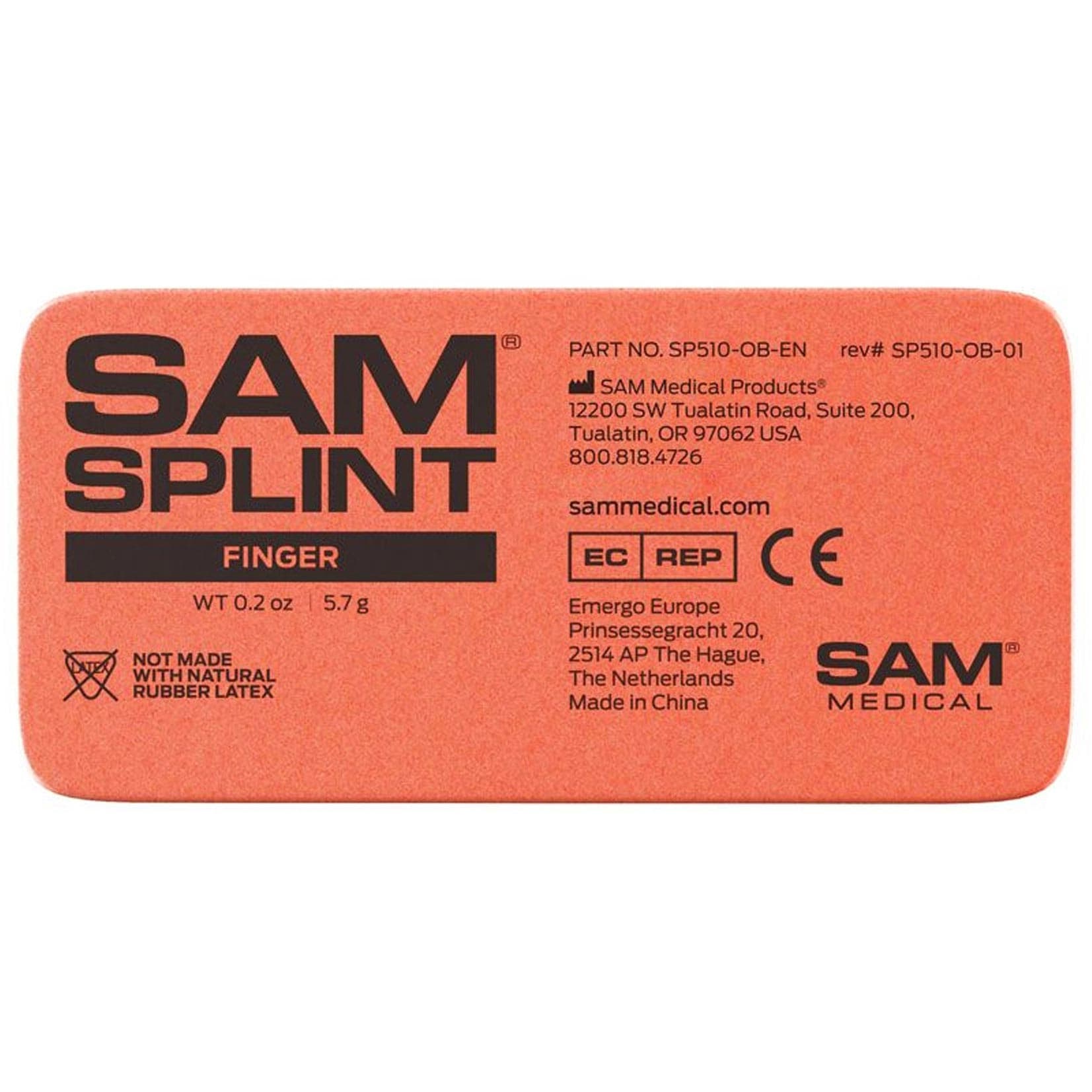 SAM Finger Splint Blue-Orange