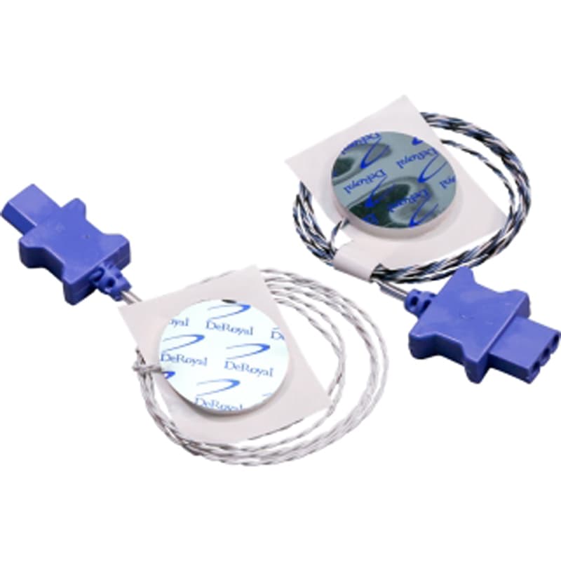 DeRoyal Adult Skin Temperature Probe, Sterile - Case of 50 - Image 1
