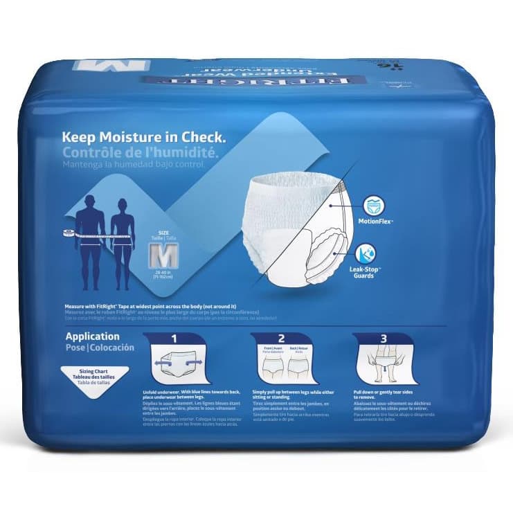 FitRight Extended Wear Overnight Adult Underwear - Image 4