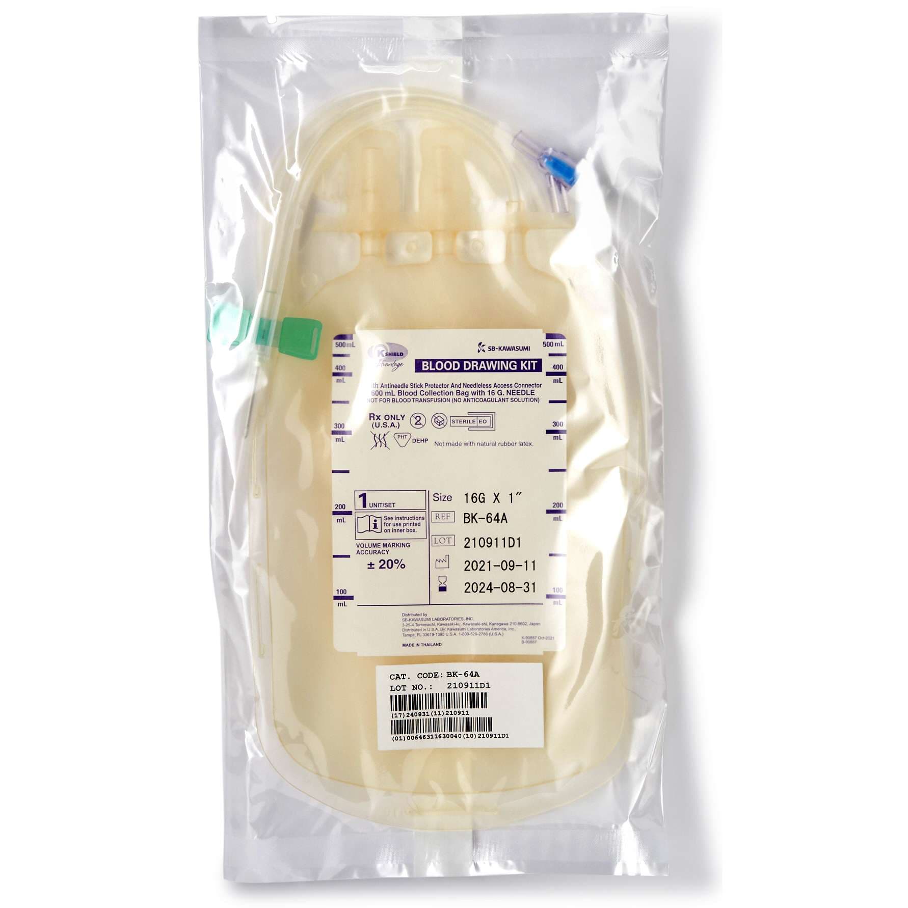 K-Shield Advantage Translucent Blood Draw Kit - Image 3