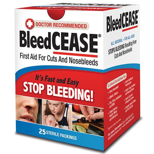 BleedCEASE First Aid for Cuts and Nosebleeds Treatment - Carton of 300 - Image 1
