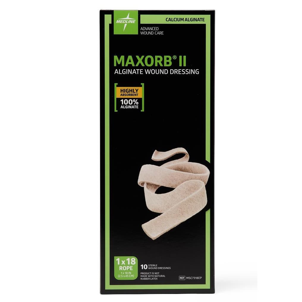 Maxorb II Alginate Wound Dressing, 1 x 18 Inch - Box of 10 - Image 1
