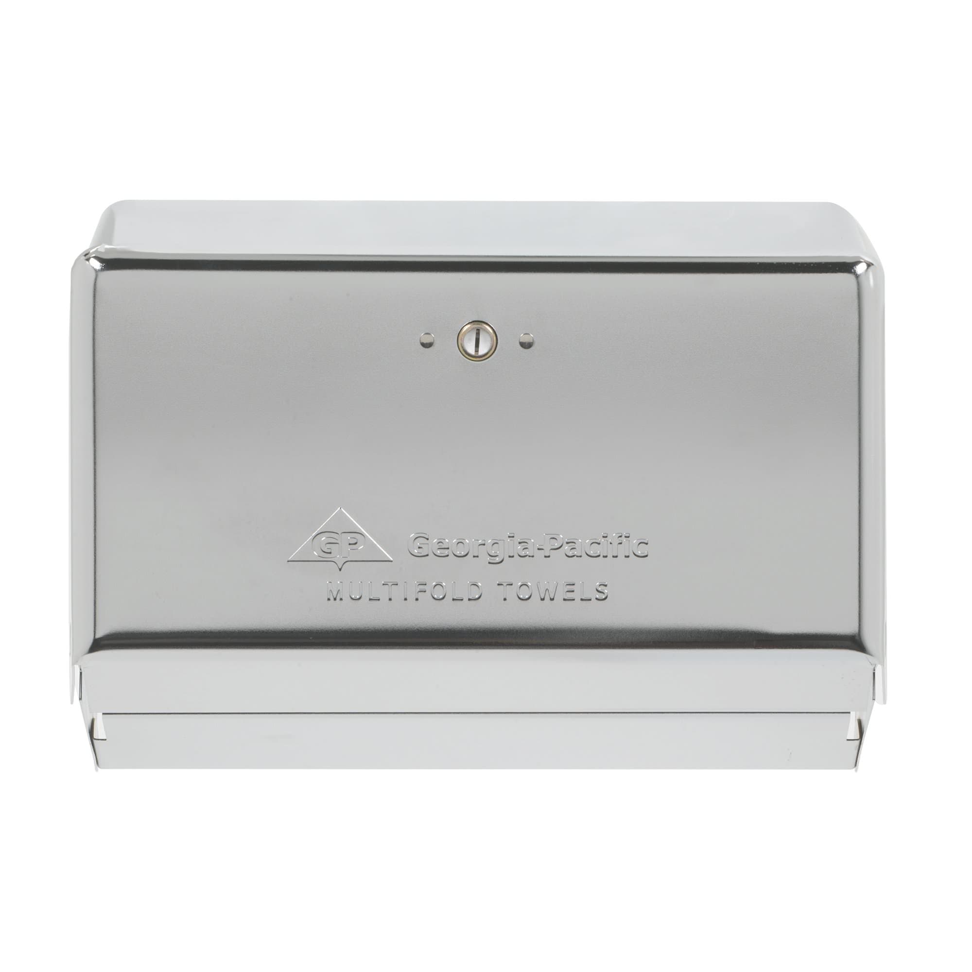 Georgia-Pacific Paper Towel Dispenser 275 Count Chrome 4.25 x 8.5 x 11.63 Inch - Case of 10 - Image 1