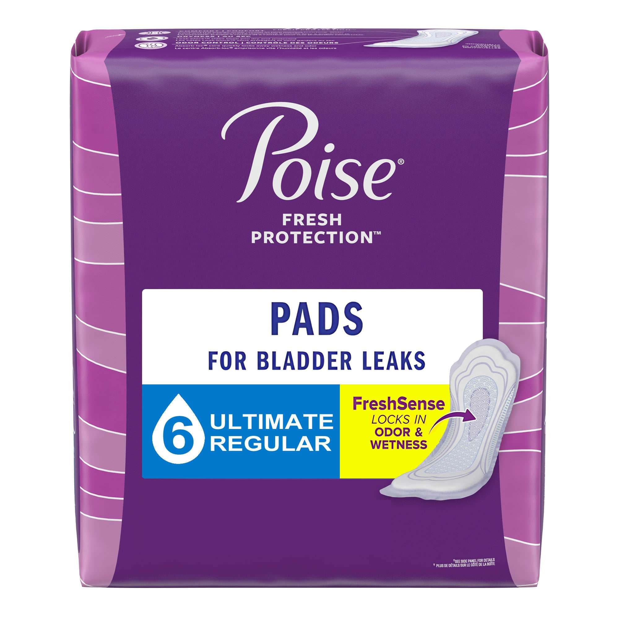 Poise Fresh Protection Bladder Control Pad, Ultimate, Regular - Package of 33 - Image 1