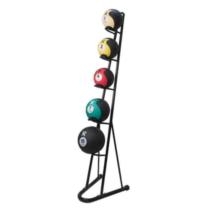 CanDo Plyometric Ball Rack, 5 ball Capacity, Vertical, 12" x 58" x 12" - Image 2