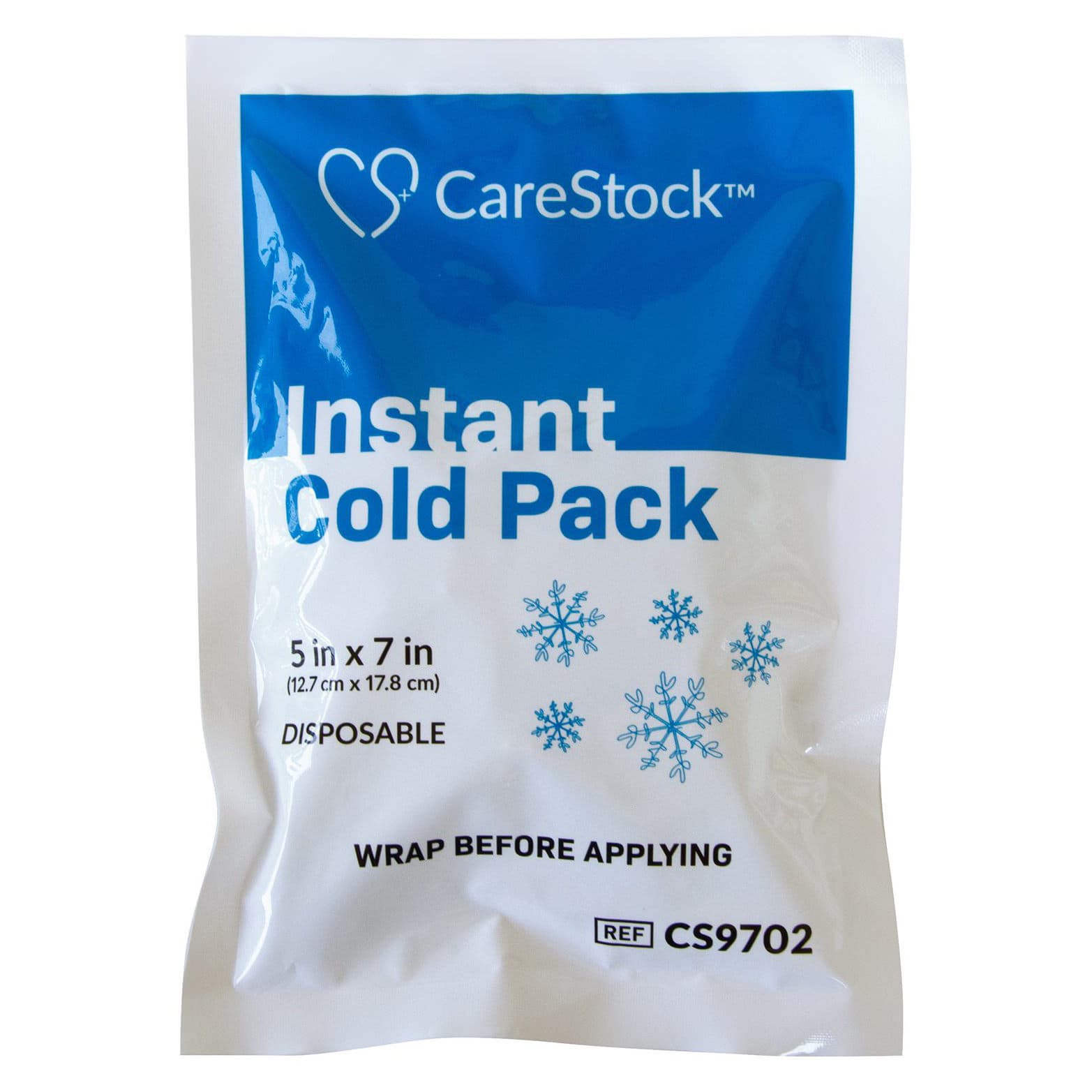 CareStock Instant Cold Pack for General Purpose, 5 x 7 Inch - Case of 24 - Image 1