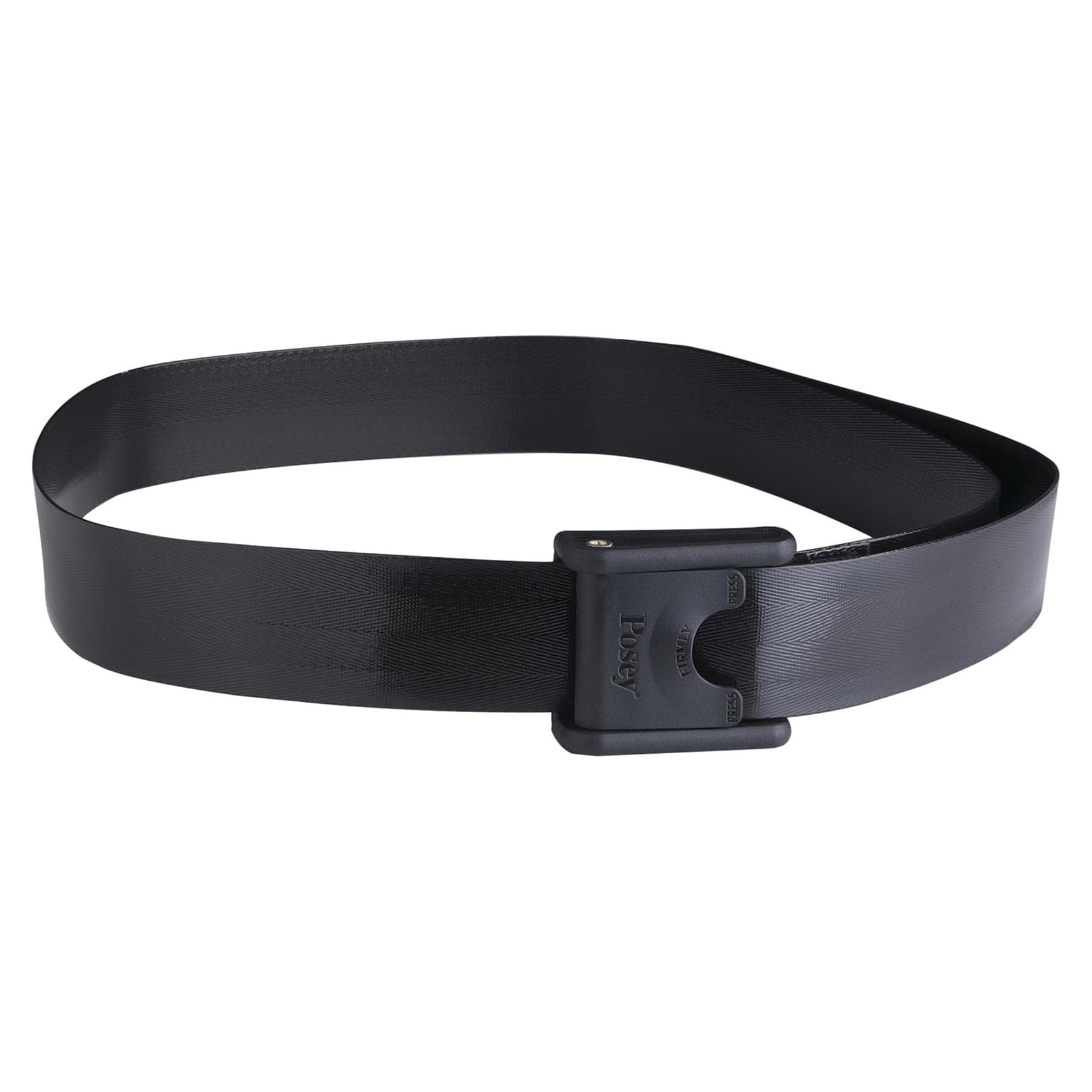 Posey Premium EZ Clean Gait Belts With Spring-Loaded Buckle Standard, Black