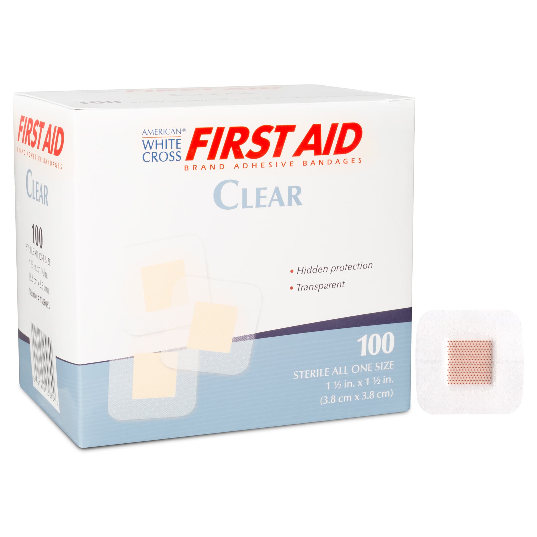 Dukal American White Cross Clear Adhesive Bandage - Image 3
