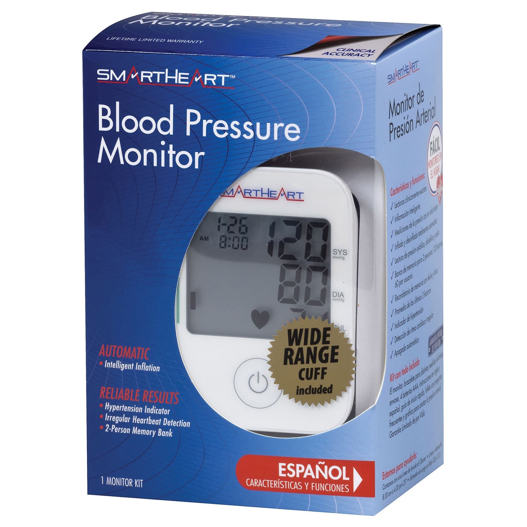 Smartheart Automatic Digital BP Monitor Adult Cuff 22–42 cm - Case of 12 - Image 3