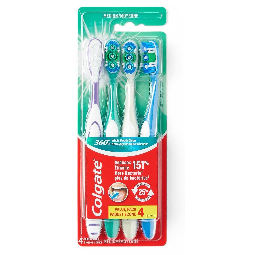 Colgate 360 Toothbrush, Medium - Case of 72 - Image 1