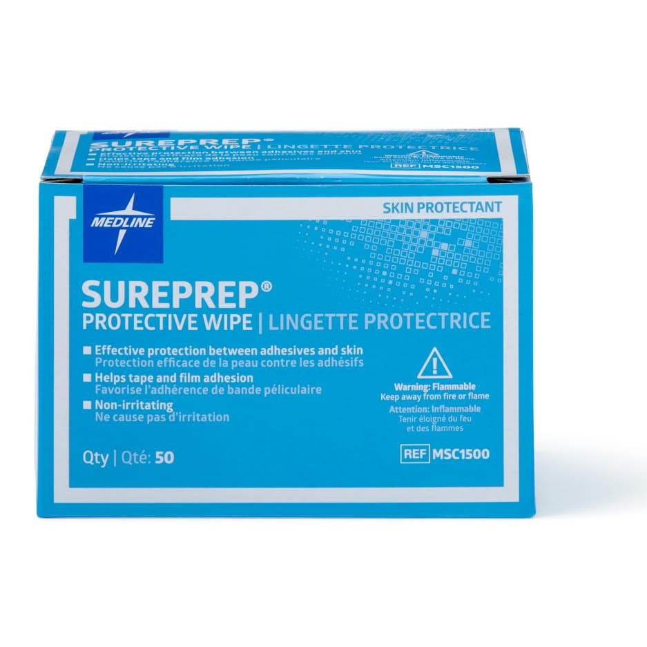 Medline SurePrep Skin Protective Wipes - Case of 1000 - Image 1