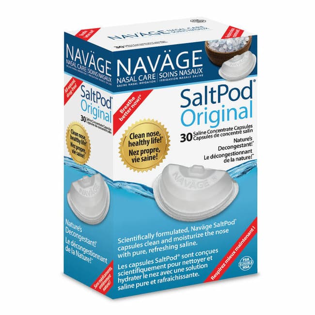 Navage SaltPod Saline Concentrate Capsule For Nasal Care - Package of 30