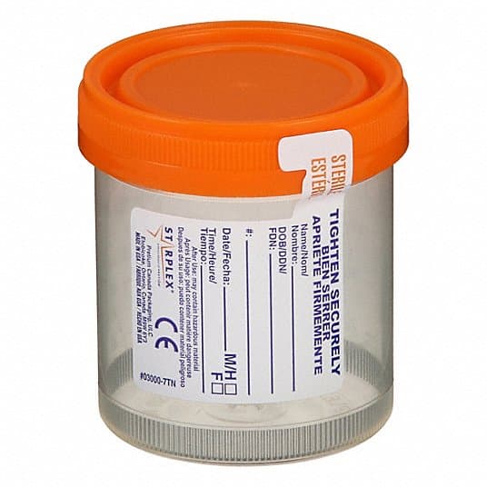 Starplex Plain Graduated Specimen Container, Sterile Inside Only - Case of 400 - Image 1