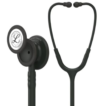 3M Littmann Classic III Monitoring Stethoscope, Black Edition Chestpiece, Black - Image 1