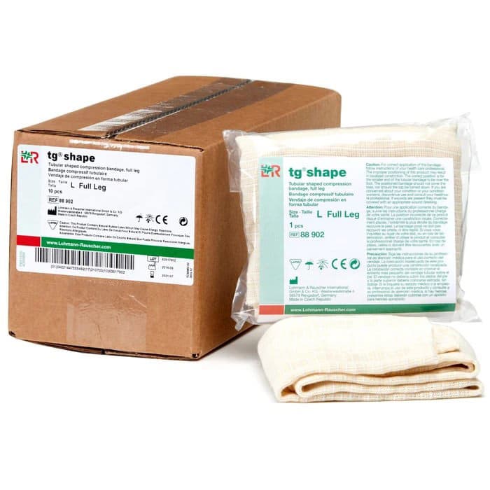 TG shape Tubular Bandage, Full Leg, Large - 10/Case - Image 1