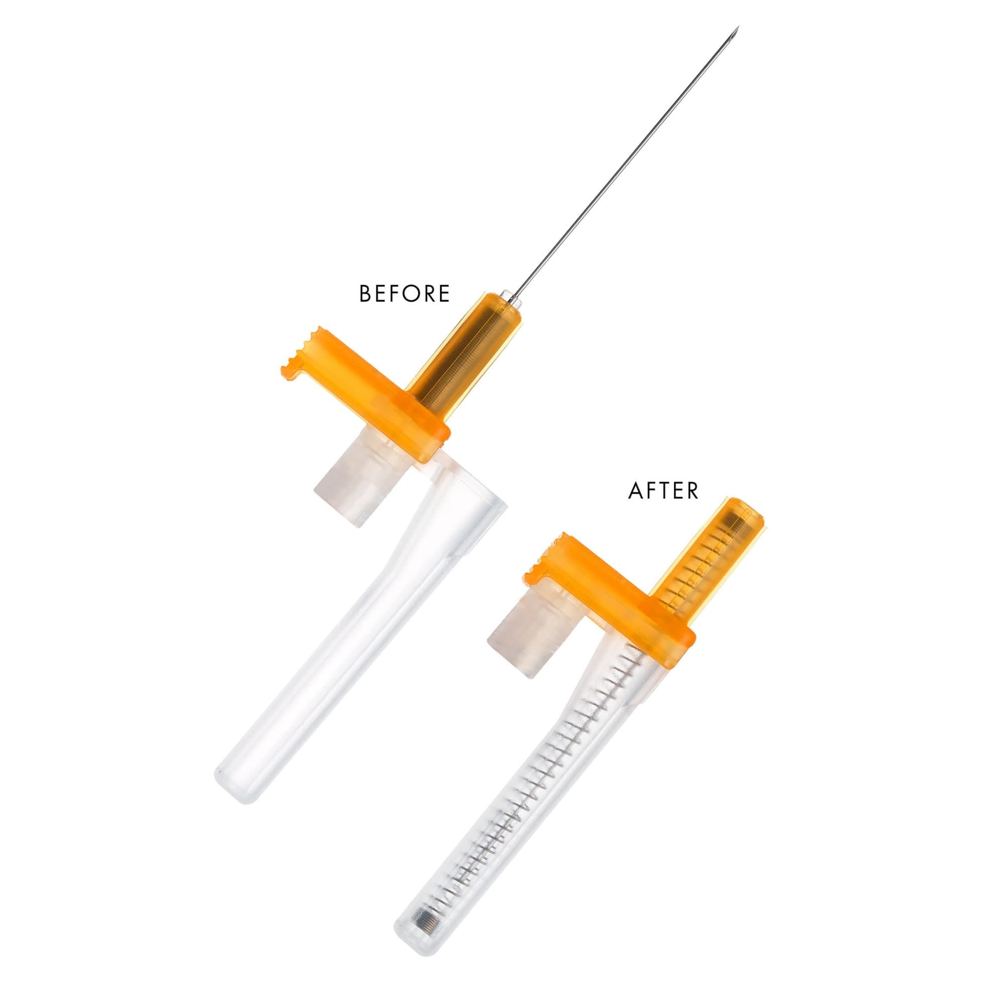 EasyPoint Retractable Safety Hypodermic Needle, 25G x 1 Inch - Box of 50 - Image 1