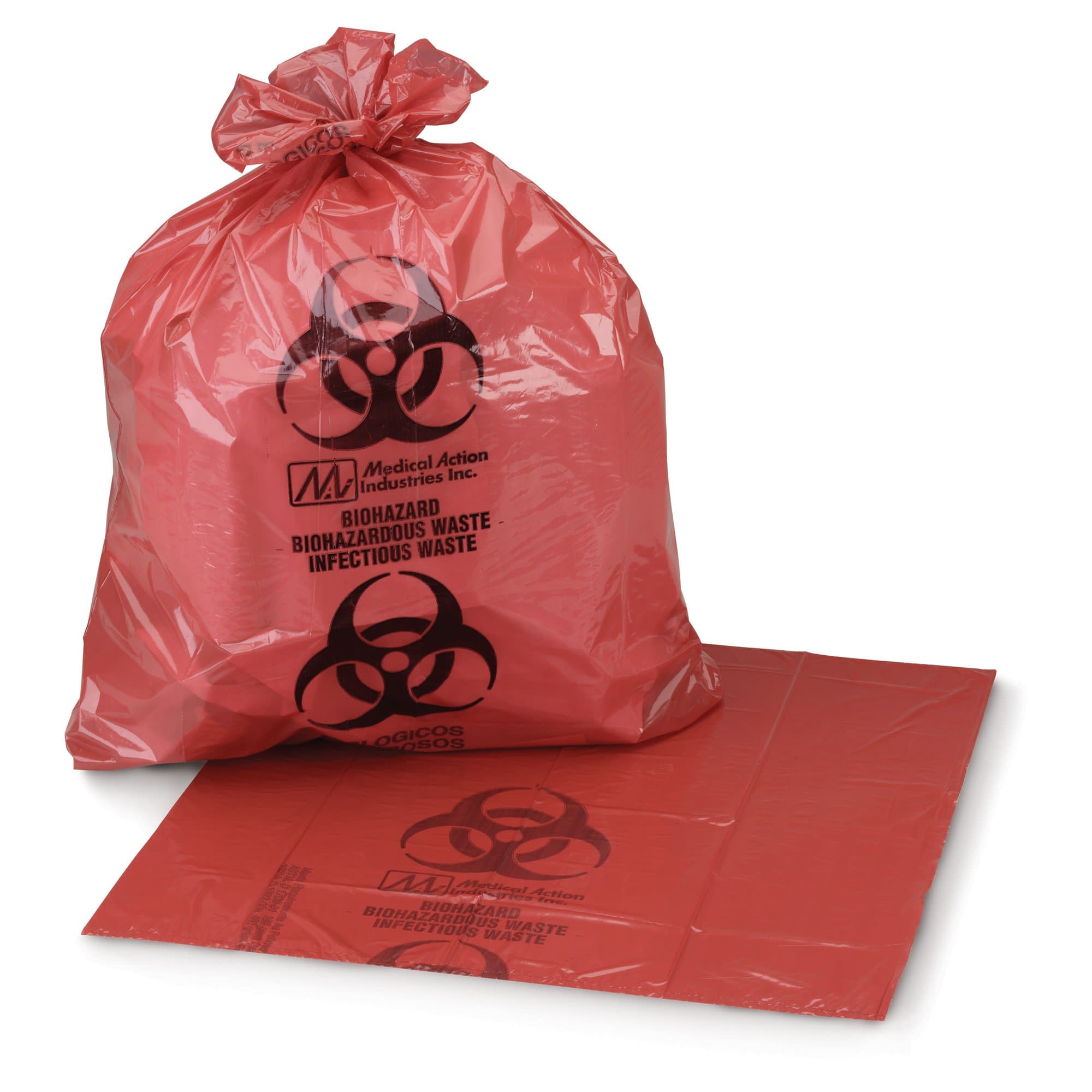 McKesson Infectious Waste Bag, Red, 11 x 14 Inch - Image 3
